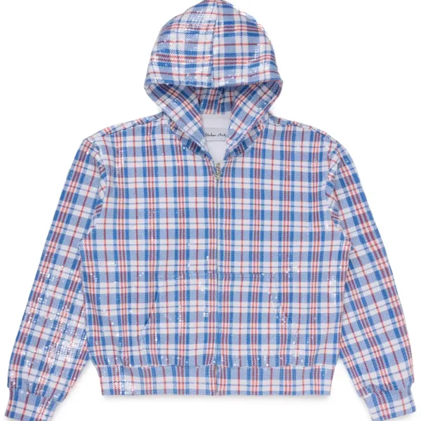 Stolen Arts Blue Laundry Bag Sequin Hoodie (1)