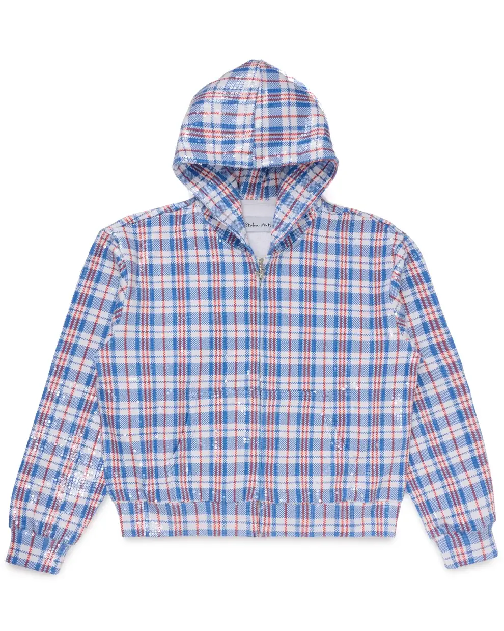Stolen Arts Blue Laundry Bag Sequin Hoodie (1) Stolen Arts Blue Laundry Bag Sequin Hoodie (1)