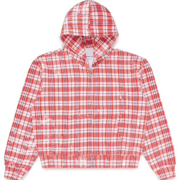 Stolen Arts Red Laundry Bag Sequin Hoodie (1)